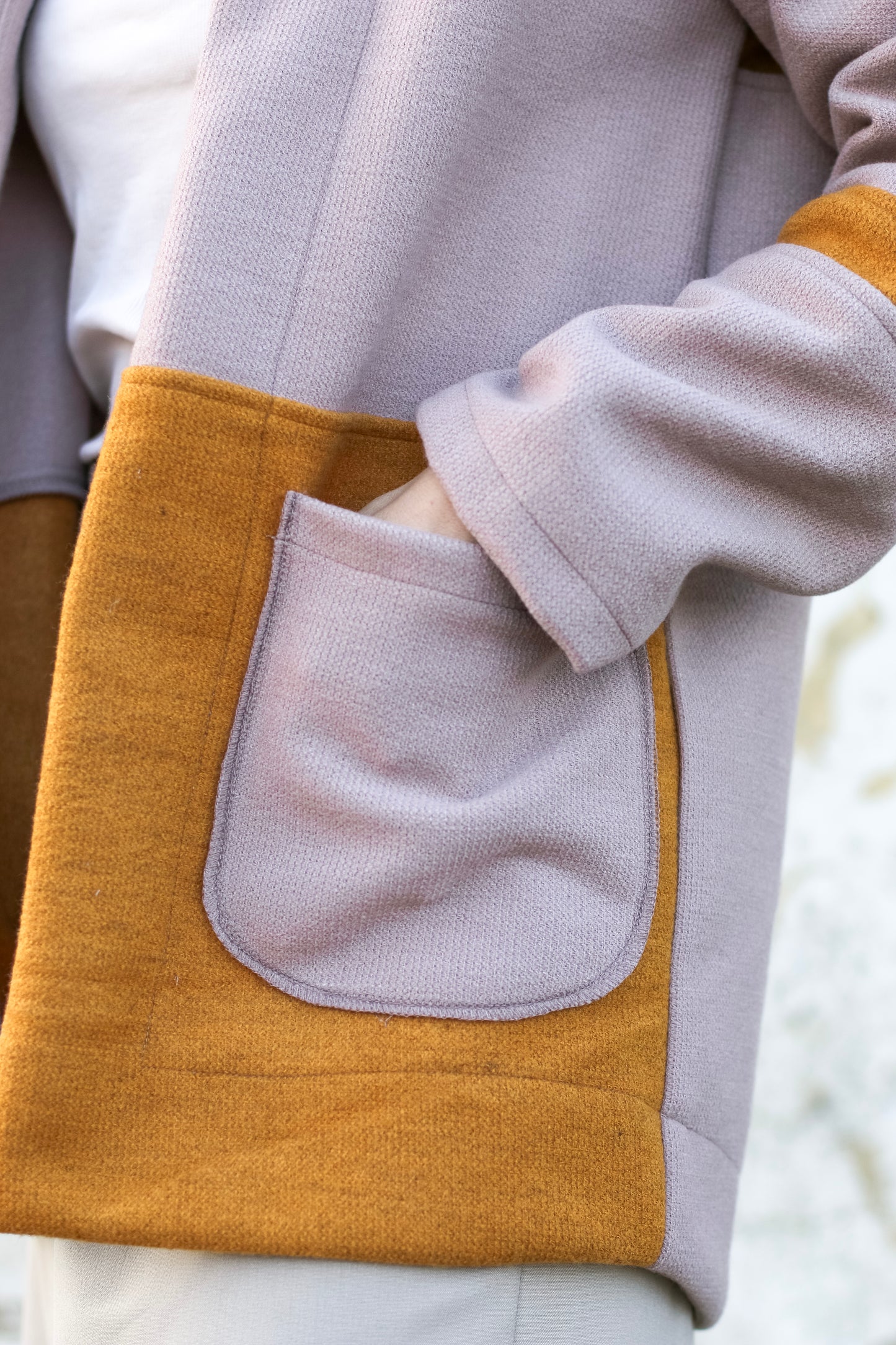 Adore Blazer - Mango Orange & Blush (SMALL) - ONE OF A KIND