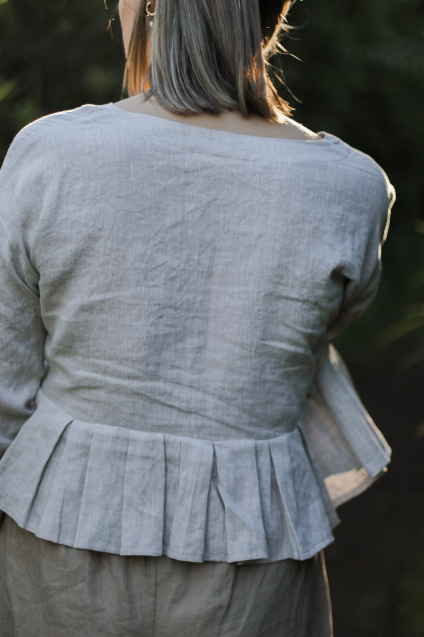 Adore Pleated Linen Blouse