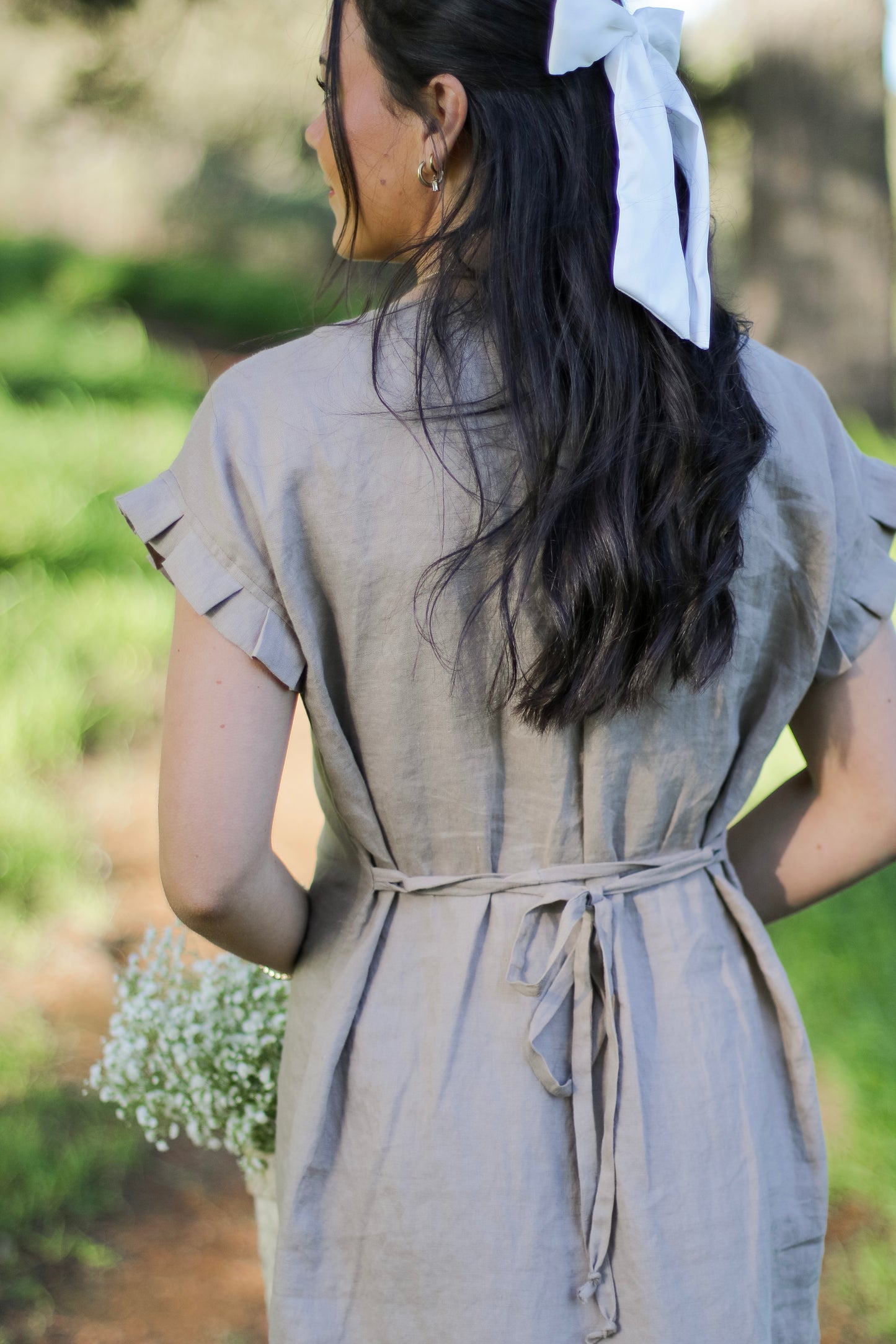 Adore Linen Button Dress