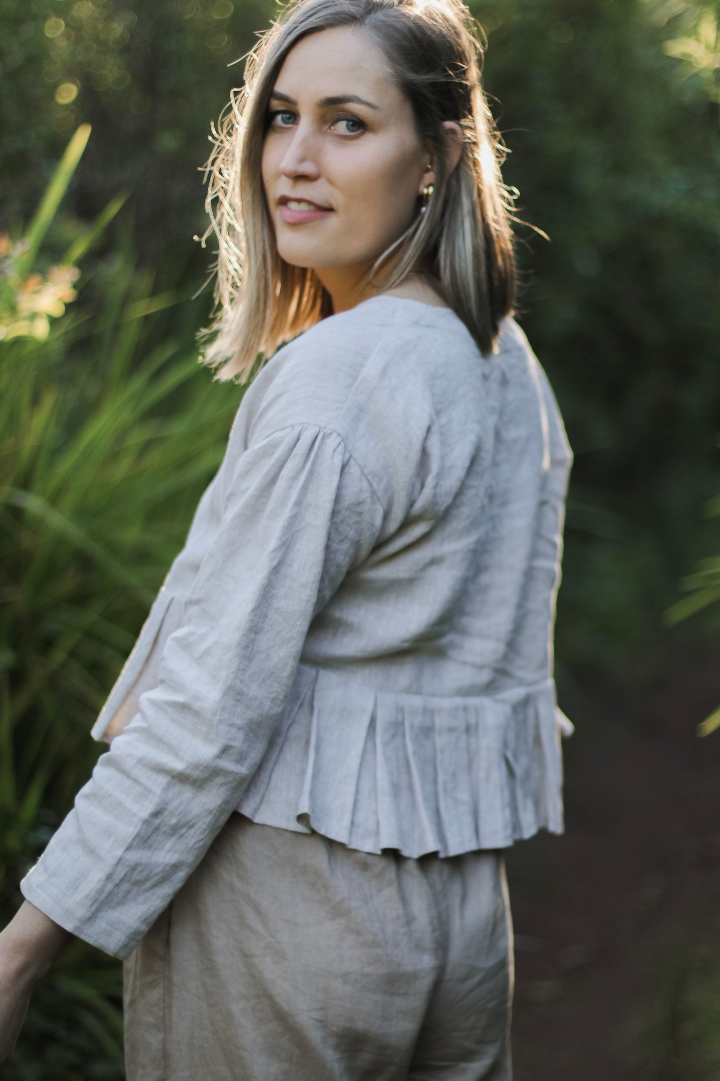 Adore Pleated Linen Blouse