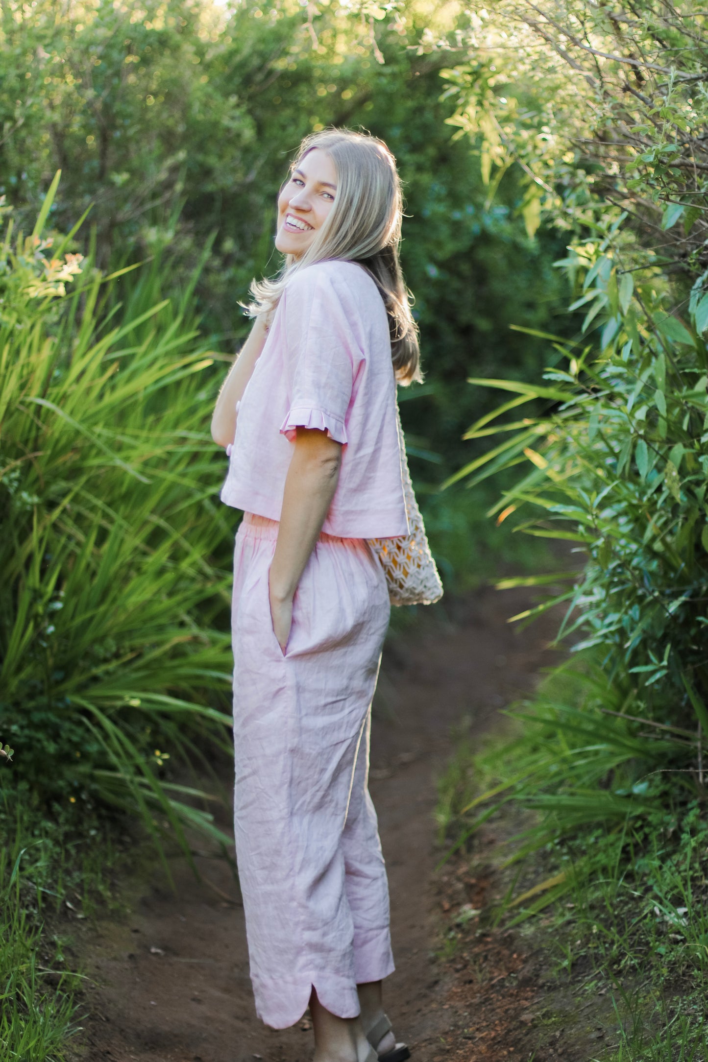 Adore Linen Crop Blouse