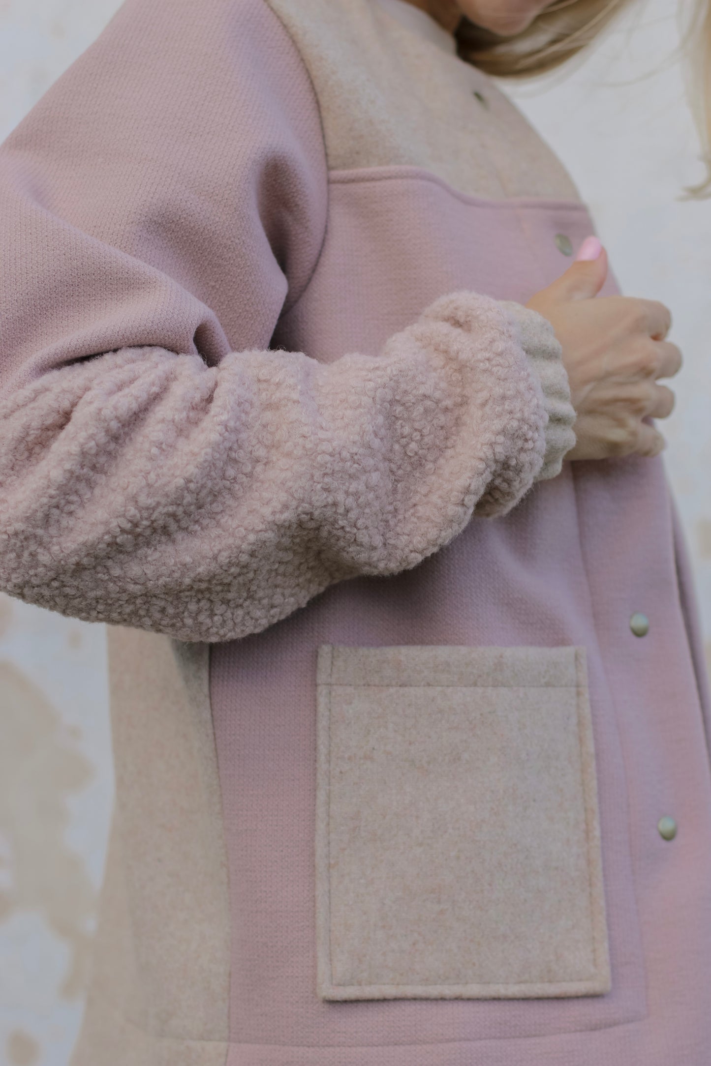 Adore Jacket - Blush & Cream (S/M) - ONE OF A KIND