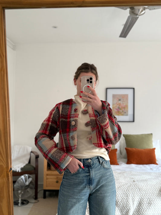 Urban Check - Crop Lined Jacket