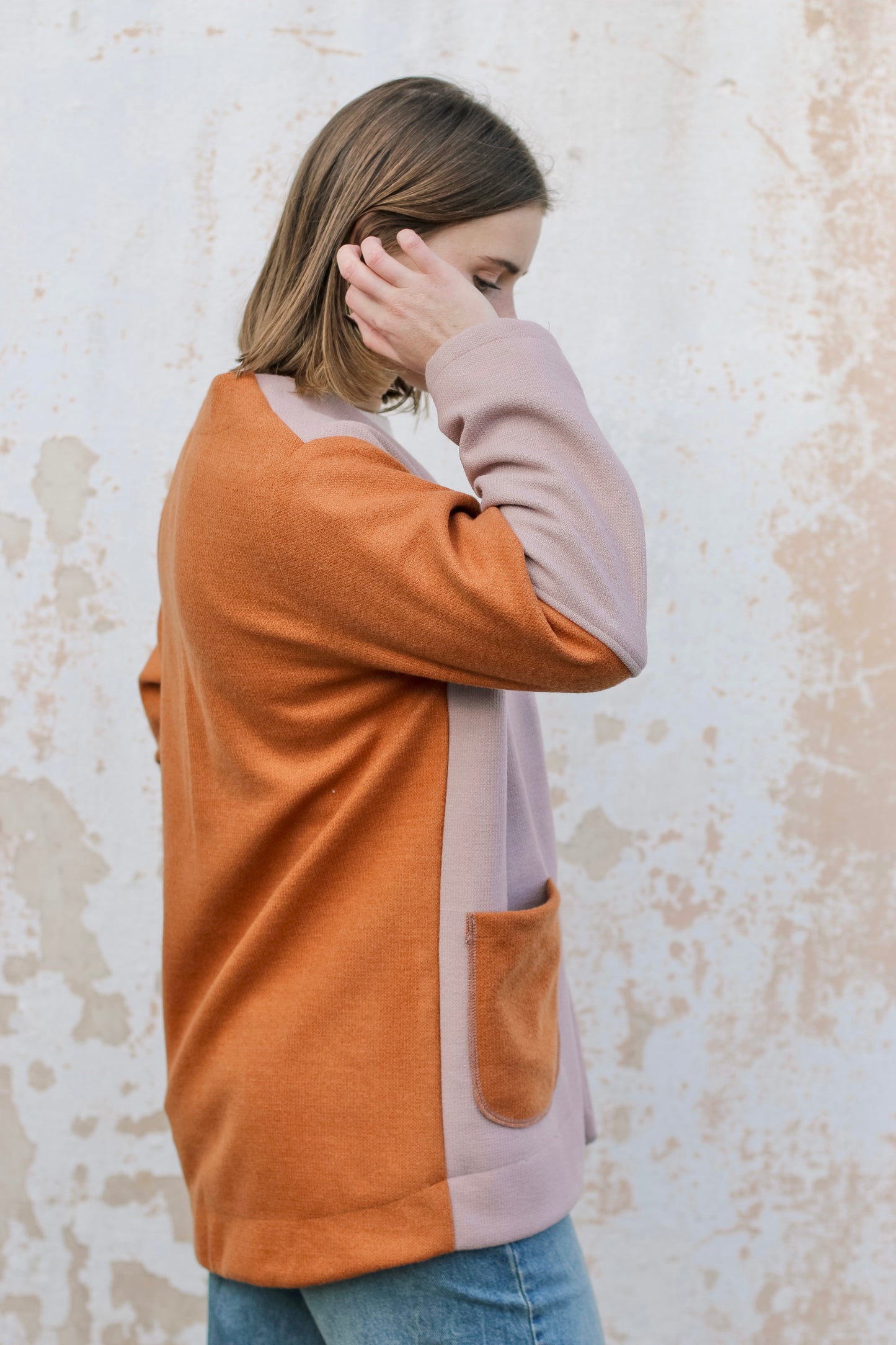 Adore Blazer - Blush & Rust (MEDIUM) - ONE OF A KIND