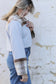 Adore Cover Button Crop Jacket - Beige and Brown Check & Dove Grey (M/L)- ONE OF A KIND