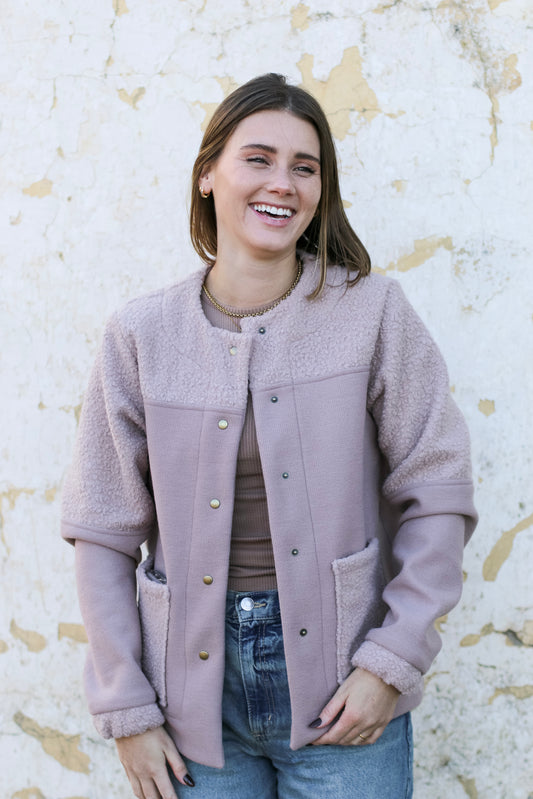 Adore Jacket - Blush & Teddy (S/M) - ONE OF A KIND