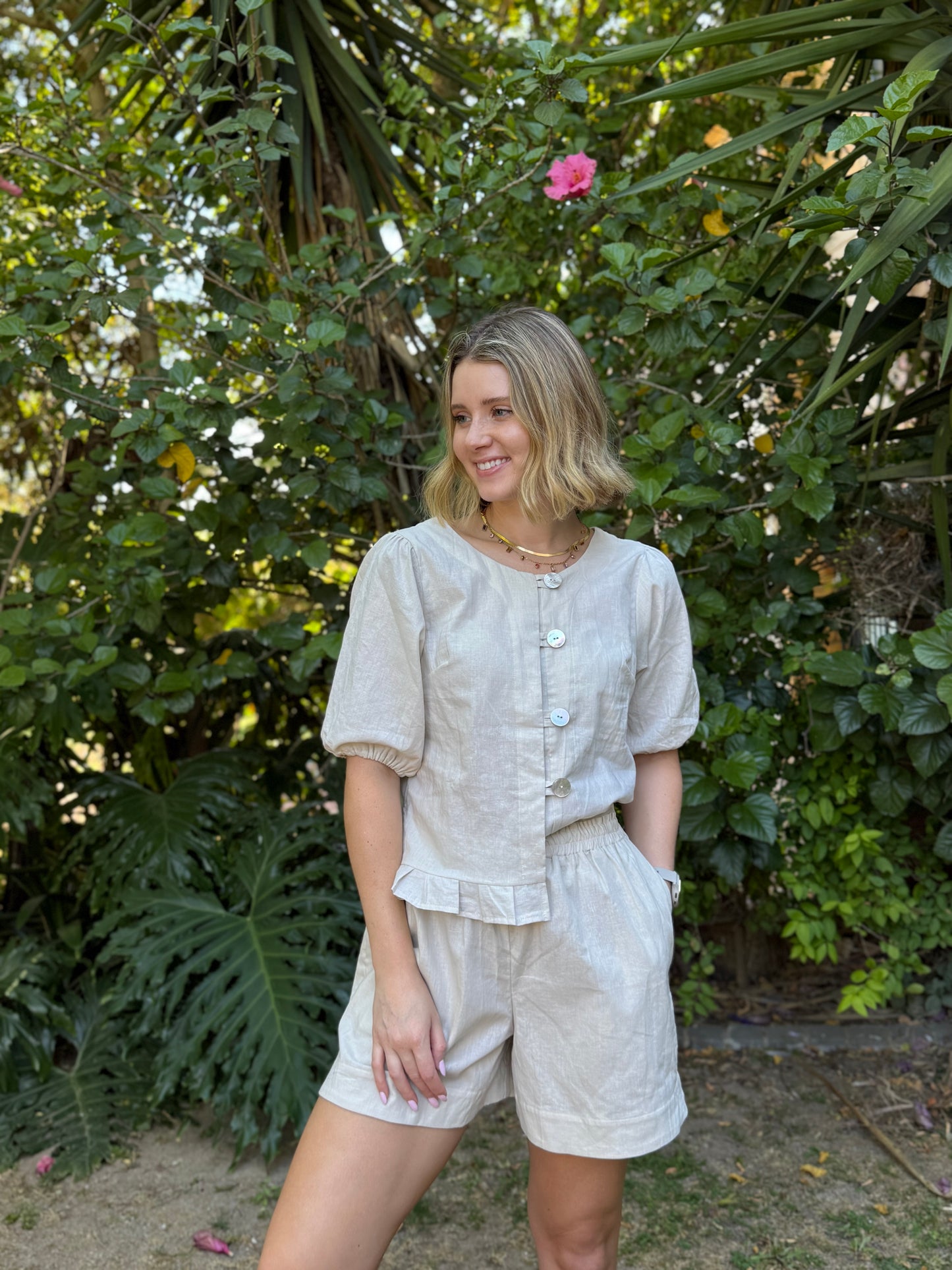 Adore Summer Button Blouse