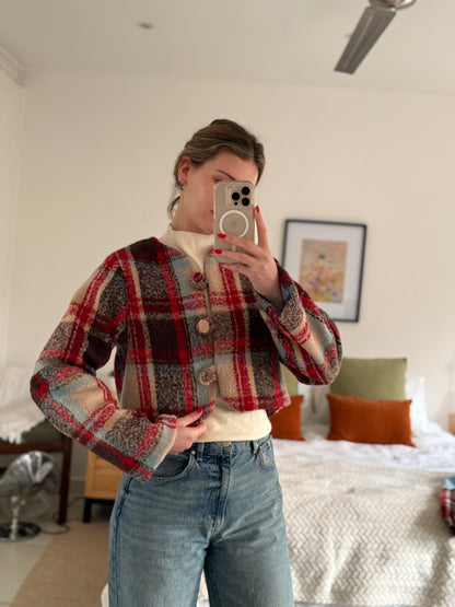 Urban Check - Crop Lined Jacket