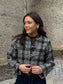 Olive & Blue Tweed Crop Jacket (Lined)