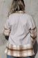 Adore Raglan Sleeve Long Jacket -Patchwork Jacket (L/XL) - ONE OF A KIND