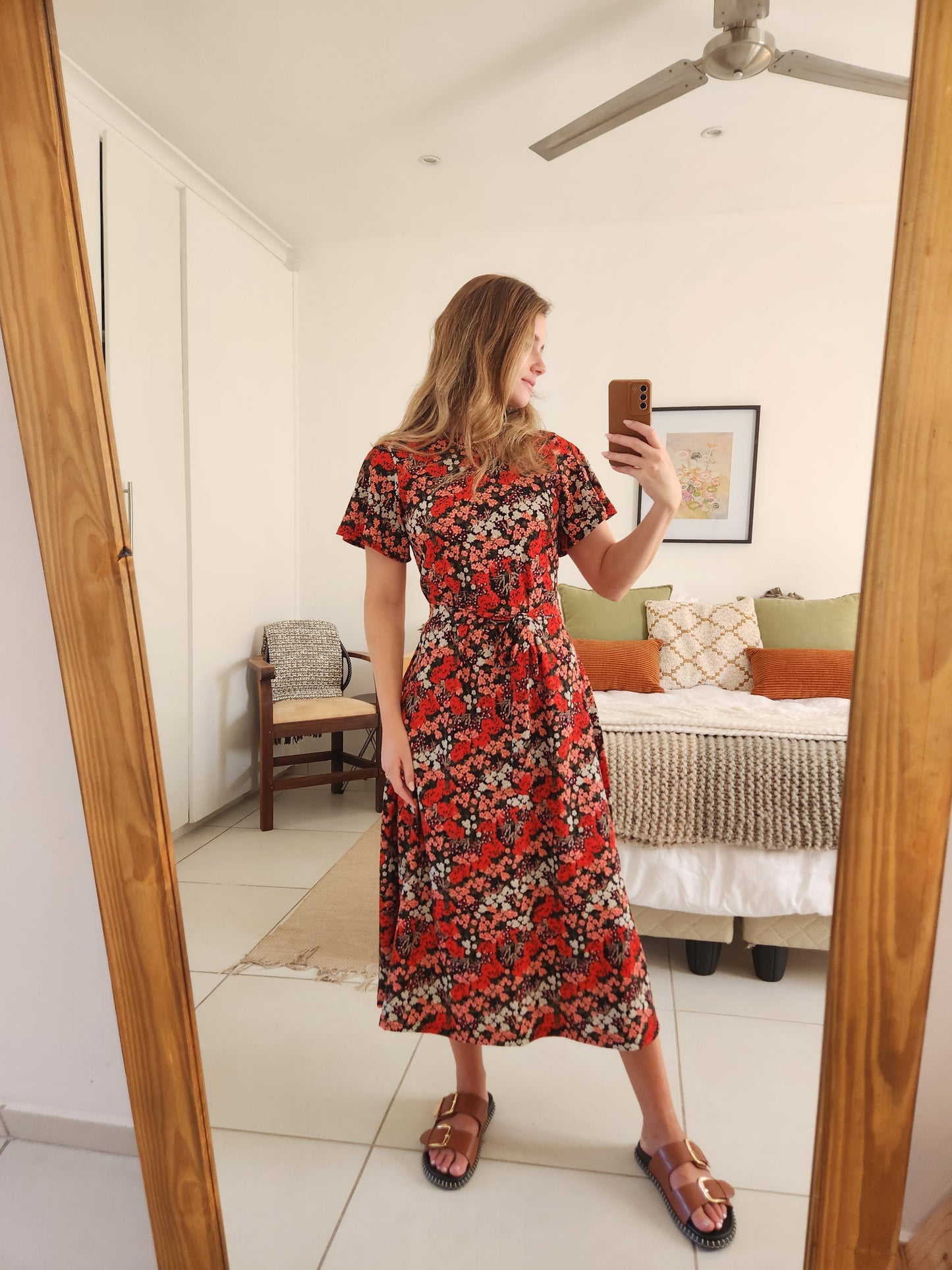 Red Floral Dress
