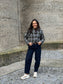 Olive & Blue Tweed Crop Jacket (Lined)