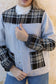 Adore Jacket - Check & Dove Grey (L/XL) - ONE OF A KIND