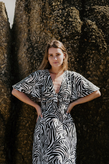 Adore Zebra Knot Dress