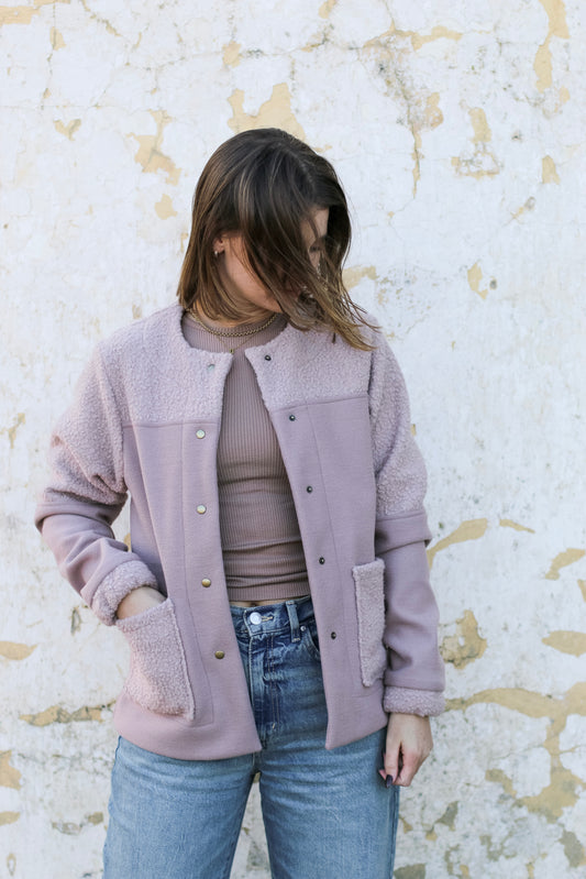 Adore Jacket - Blush & Teddy (S/M) - ONE OF A KIND