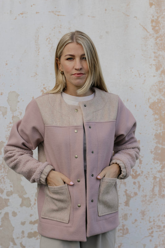 Adore Jacket - Blush & Cream (S/M) - ONE OF A KIND