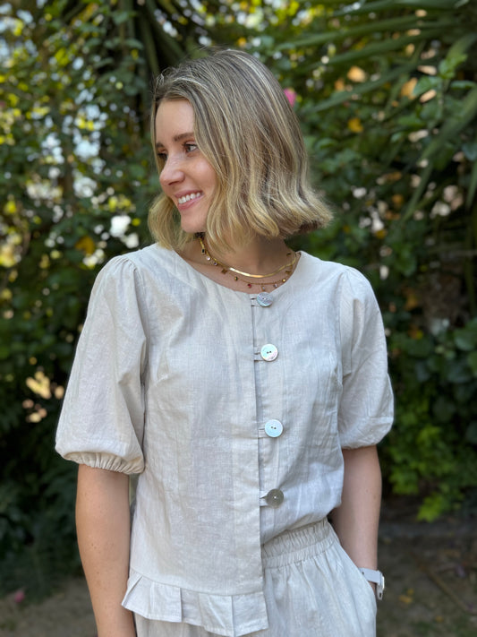 Adore Summer Button Blouse