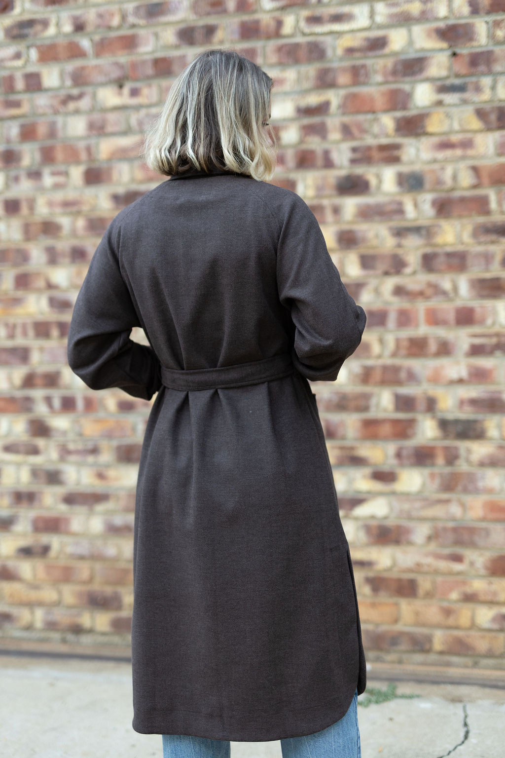 Chocolate Brown Raglan Coat