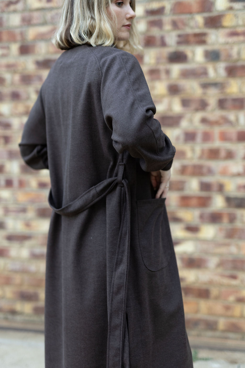 Chocolate Brown Raglan Coat