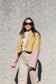 Mustard & Dusty Pink - Crop Lined Jacket