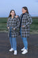 Olive & Blue Tweed Coat (Lined)