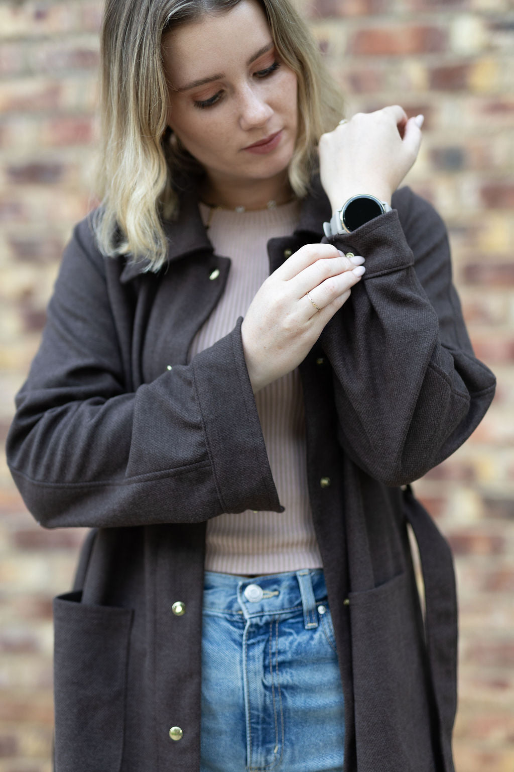 Chocolate Brown Raglan Coat