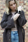 Chocolate Brown Raglan Coat