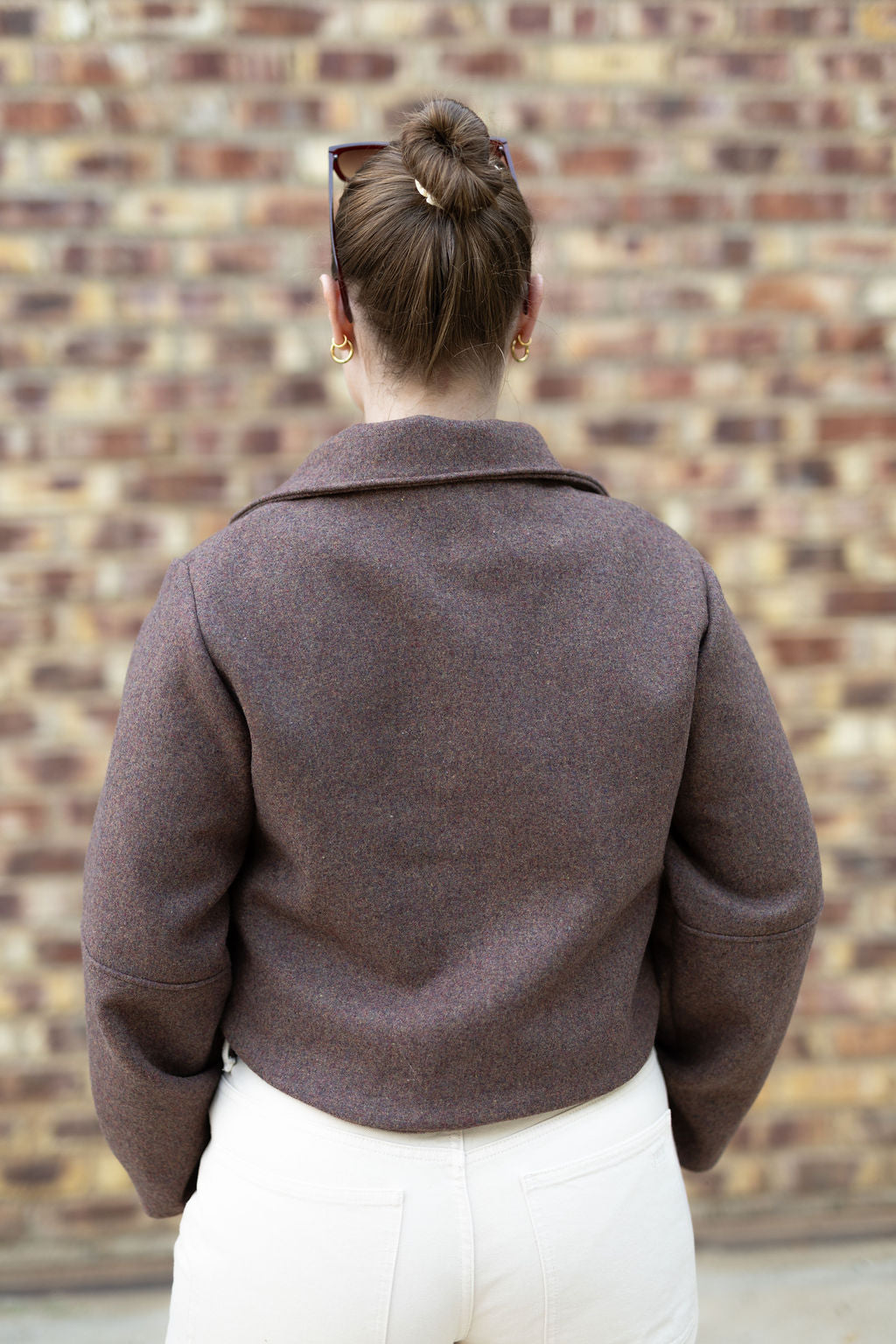 Rust Brown Crop Jacket (Lined)