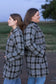 Olive & Blue Tweed Coat (Lined)