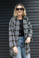 Olive & Blue Tweed Coat (Lined)