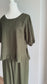 Adore Rayon Linen Set - Forest Green